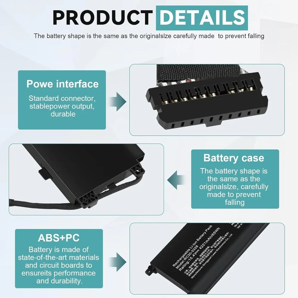 RC30-0328 Battery for‎ Razer Blade 15 RZ09-0328 RZ09-0351 RZ09-0410X 2020 2021